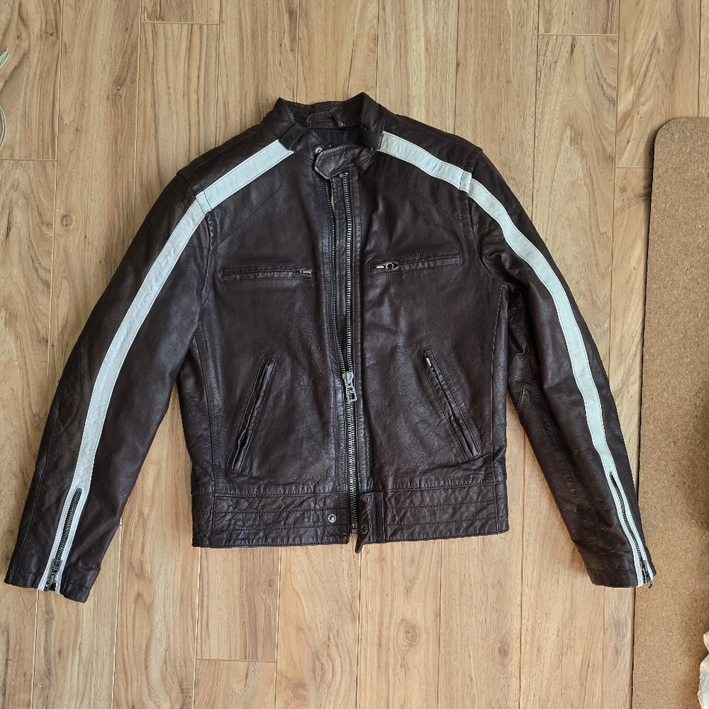 1969 GAP 100% Leather Moto Jacket
